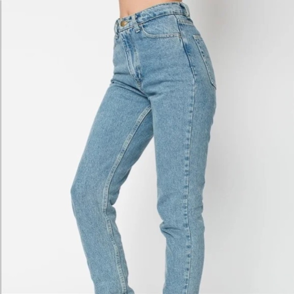 American Apparel Denim High Waist Light Wash Jeans Size 26